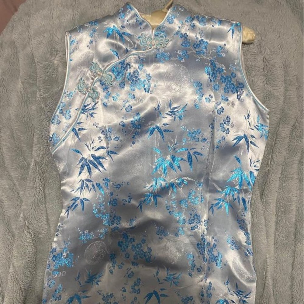 Sky Blue Short Kimono
